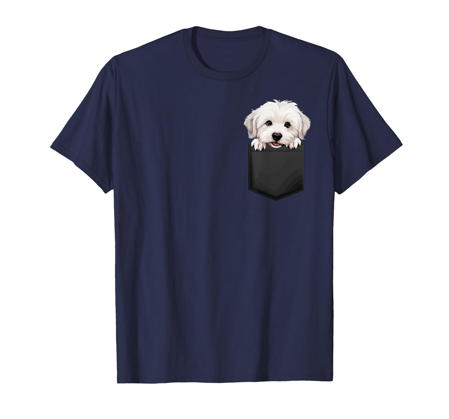 Coton De Tulear Puppy Dog In Pocket Cute Pet Lover Men Women Kids T-Shirt