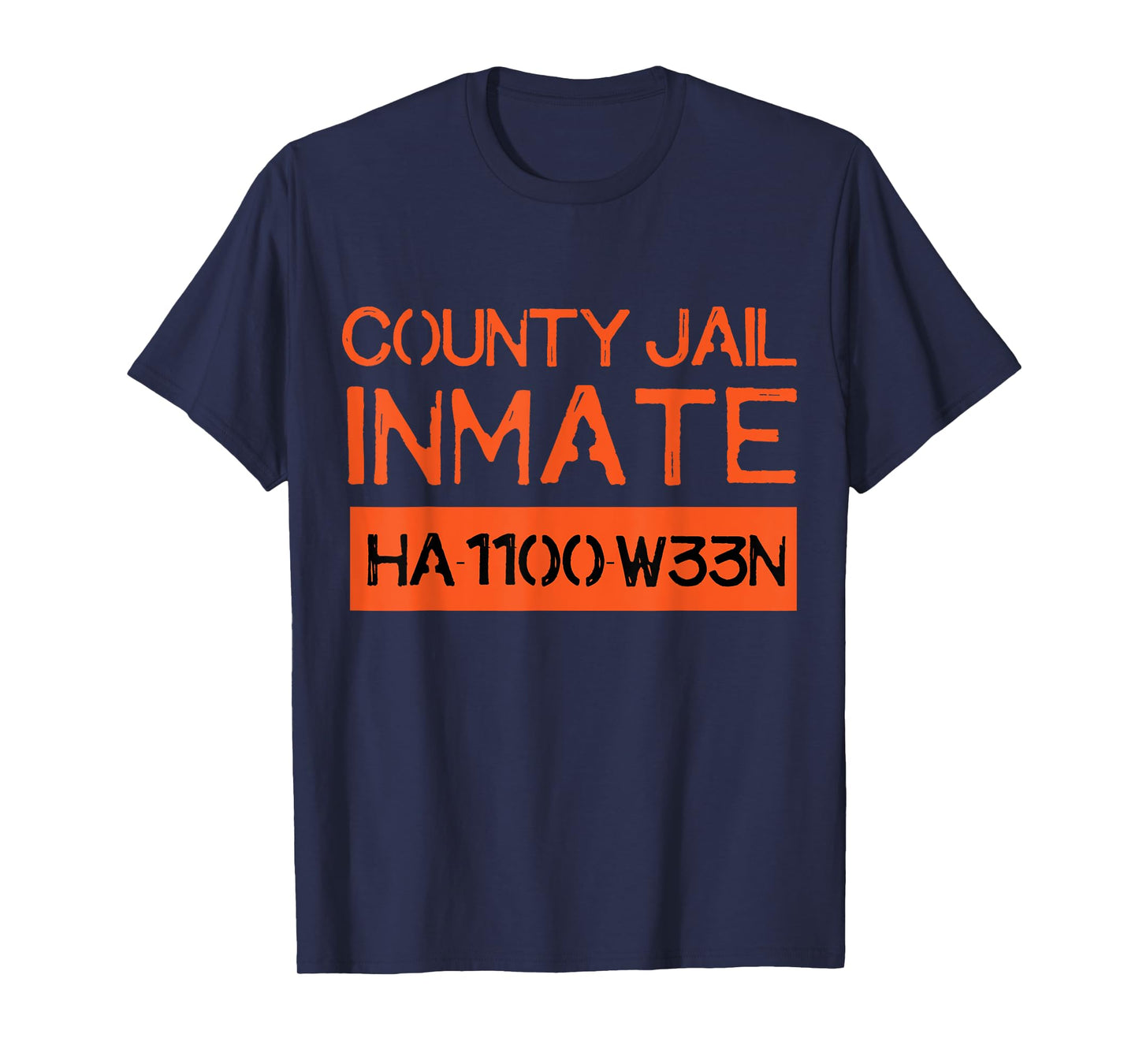 Country Jail Inmate Prison Costume Easy Halloween Gifts T-Shirt