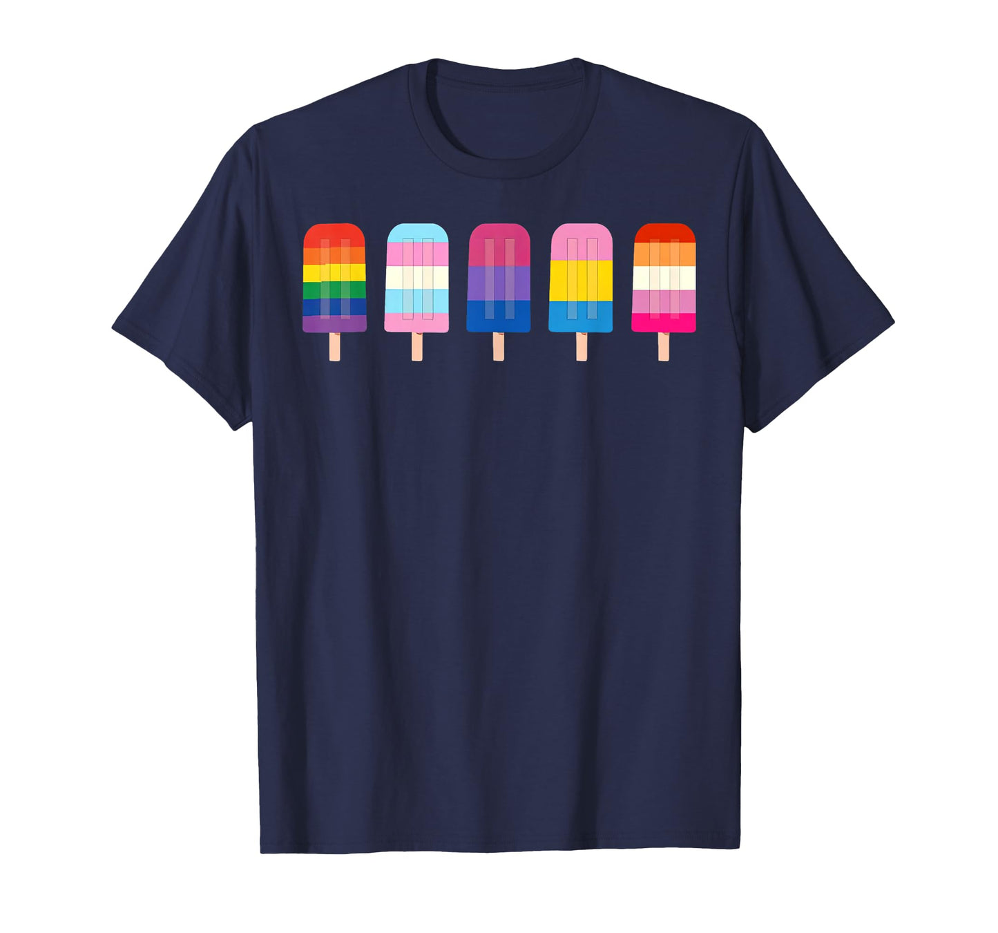 LGBT Rainbow Ice Cream LGBTQ Pride T-Shirt for Men Women Kids