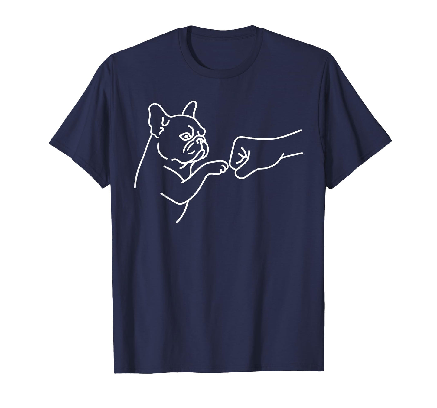 French Bulldog Punch Hand Friendship Fist Bump Dog Lovers T-Shirt