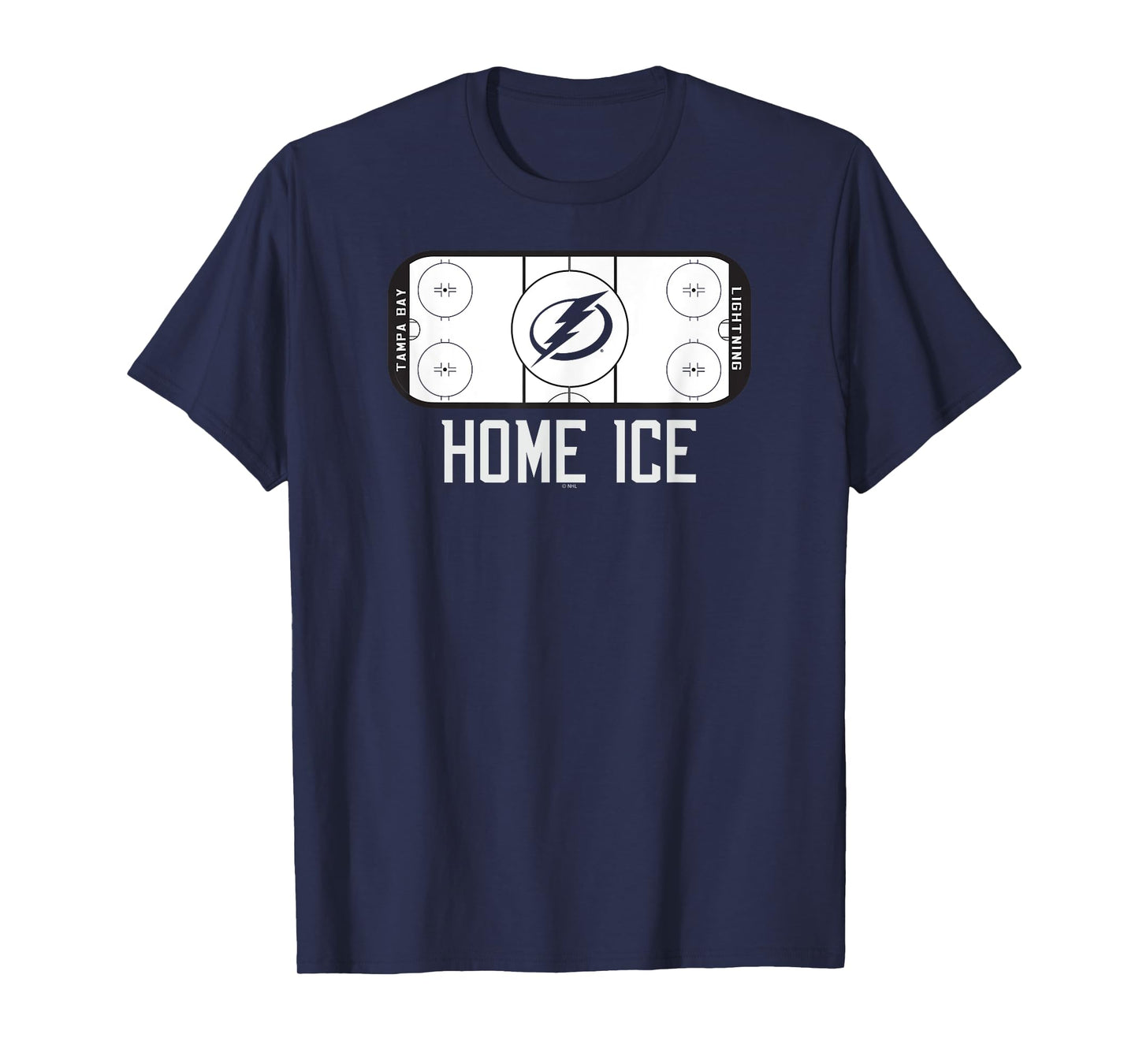 Tampa Bay Lightning Home Ice Blue Officially Licensed T-Shirt