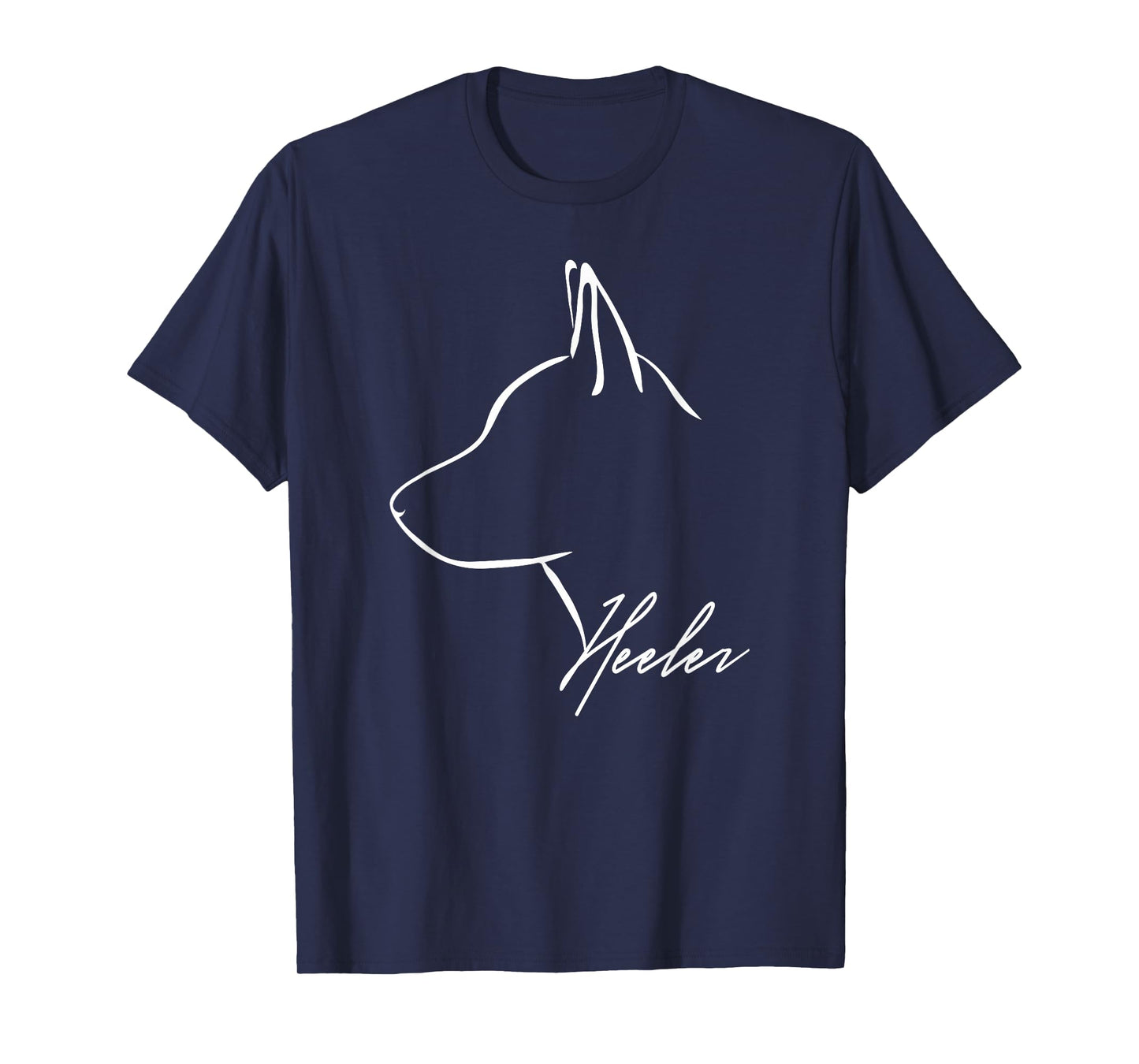 Blue Heeler Cattle Dog Profile Dog Lover Gift Dog T-Shirt