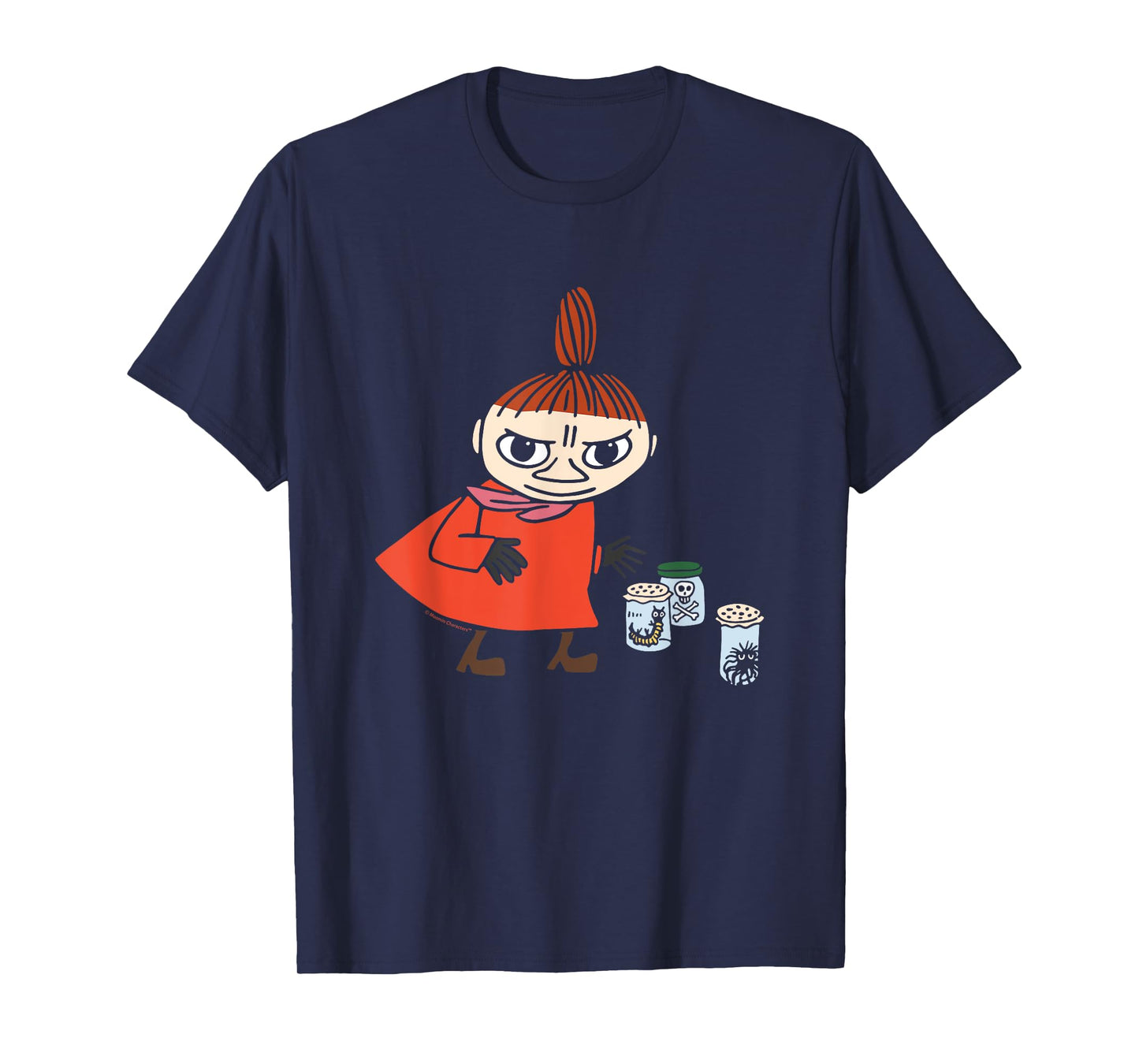 Moomin Little My Playing With Creepy Crawlies Spooky T-Shirt