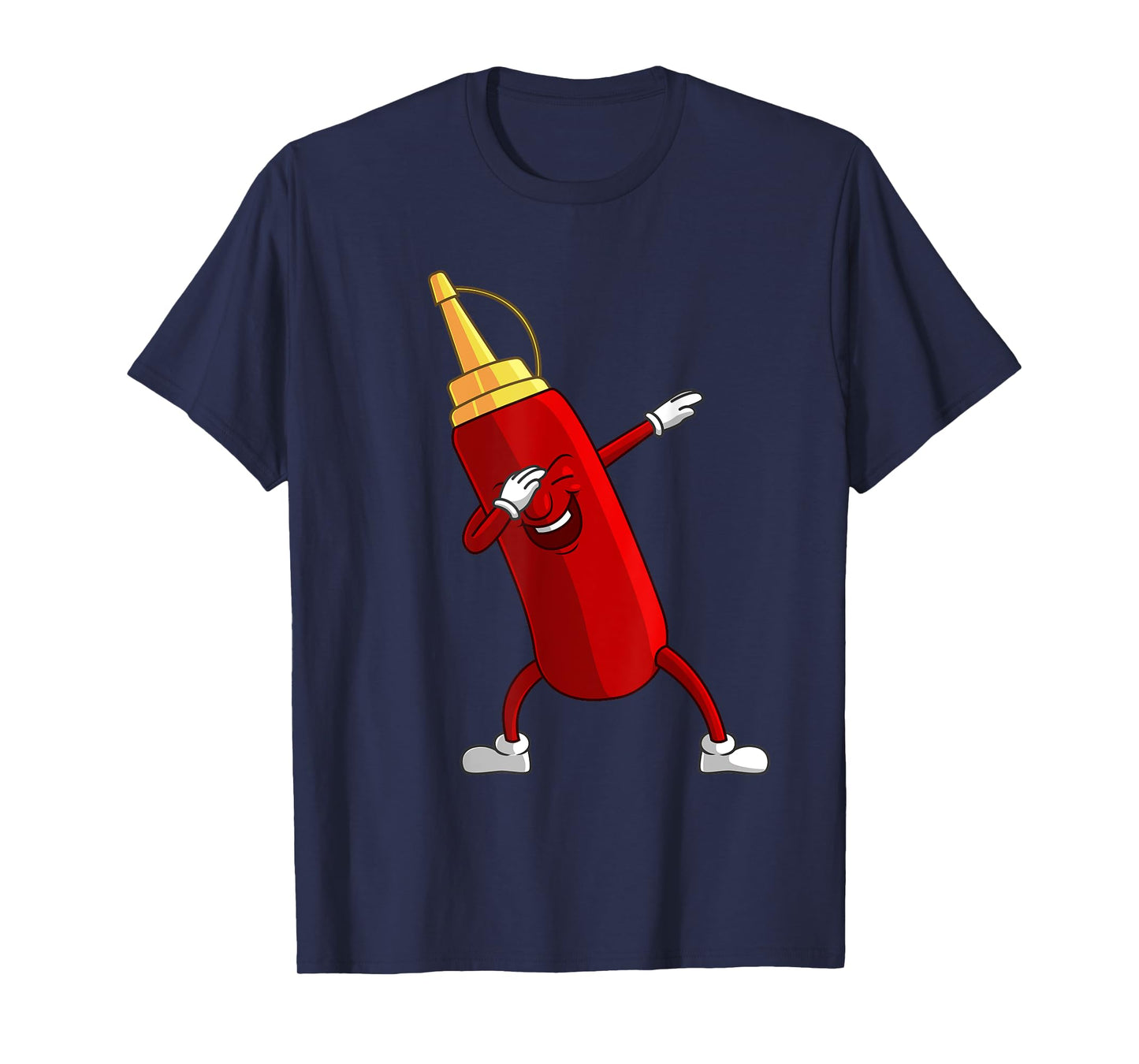 Funny Dabbing Ketchup Lover Gift For Kids Boy Cute Condiment T-Shirt