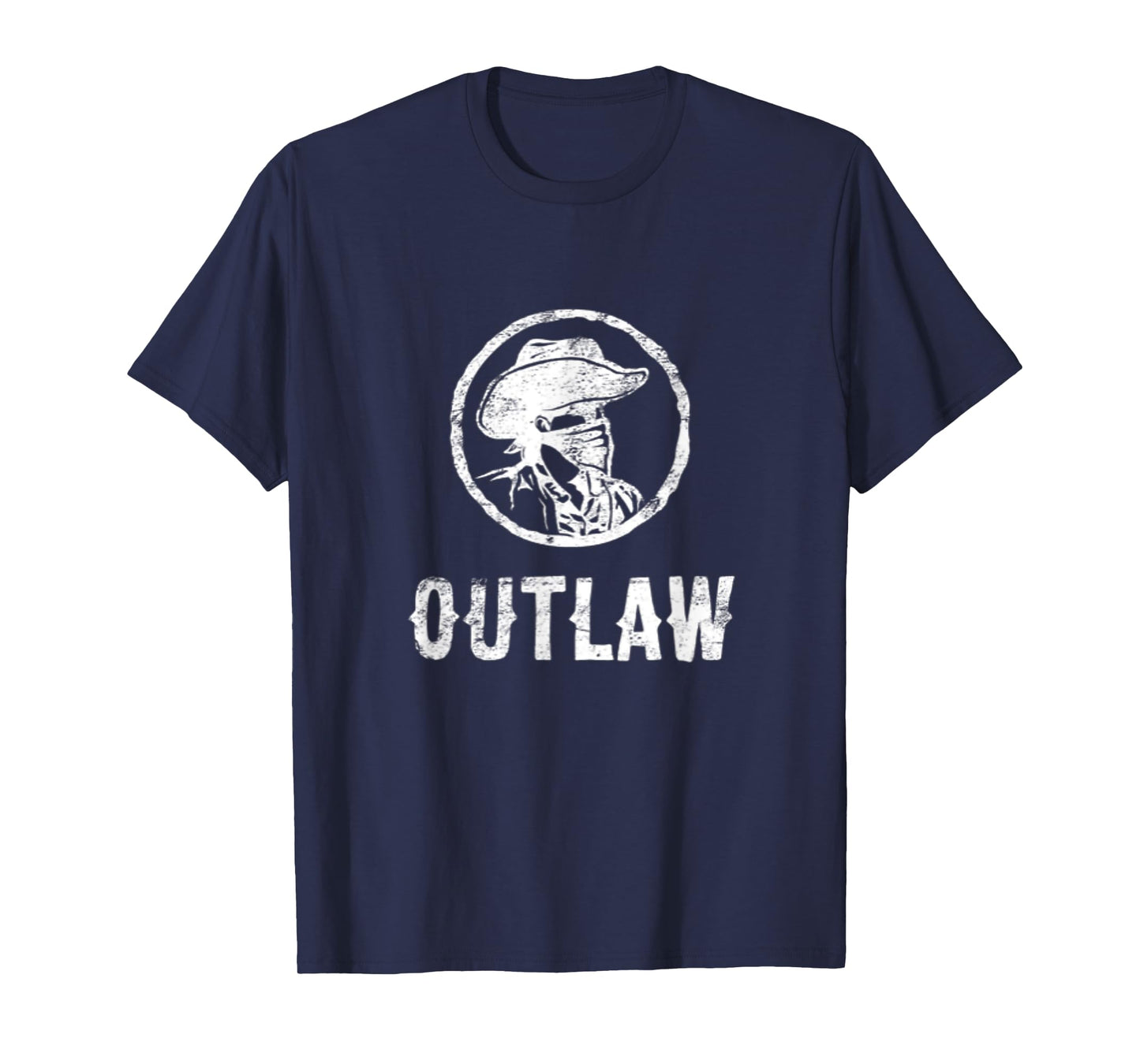 OUTLAW Old West fugitive rebels Renegades Western Style T-Shirt