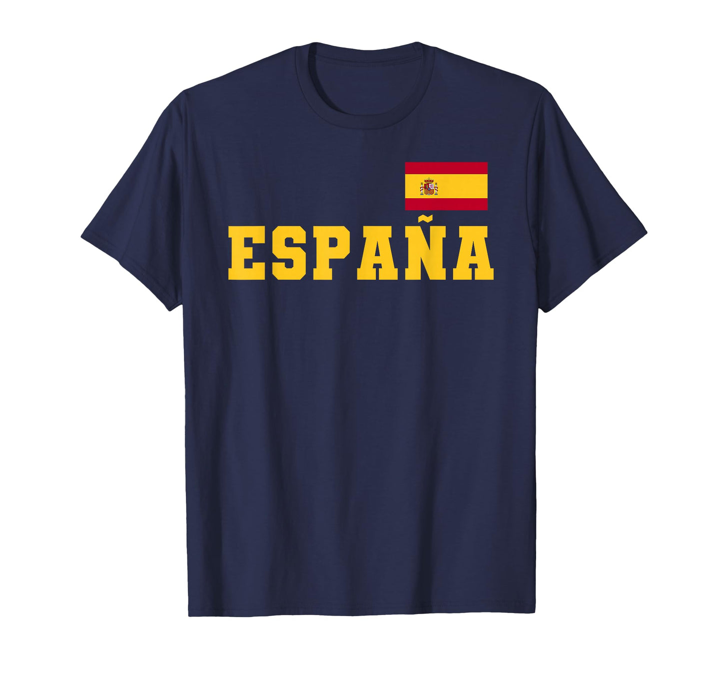 España Spain Flag Clean Patriotic Country Support Sport Gift T-Shirt