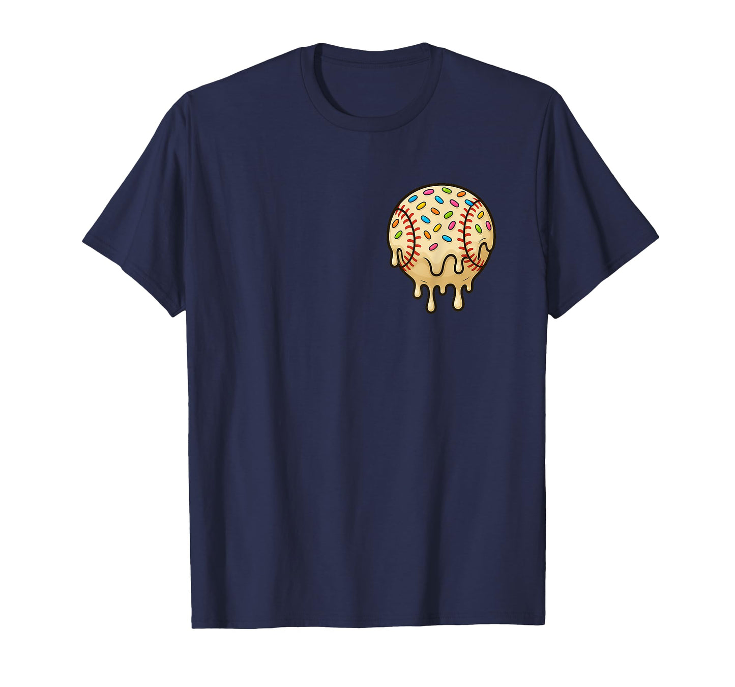 Baseball Drip Team for Boys and Girls Ice Cream Cool T-Shirt