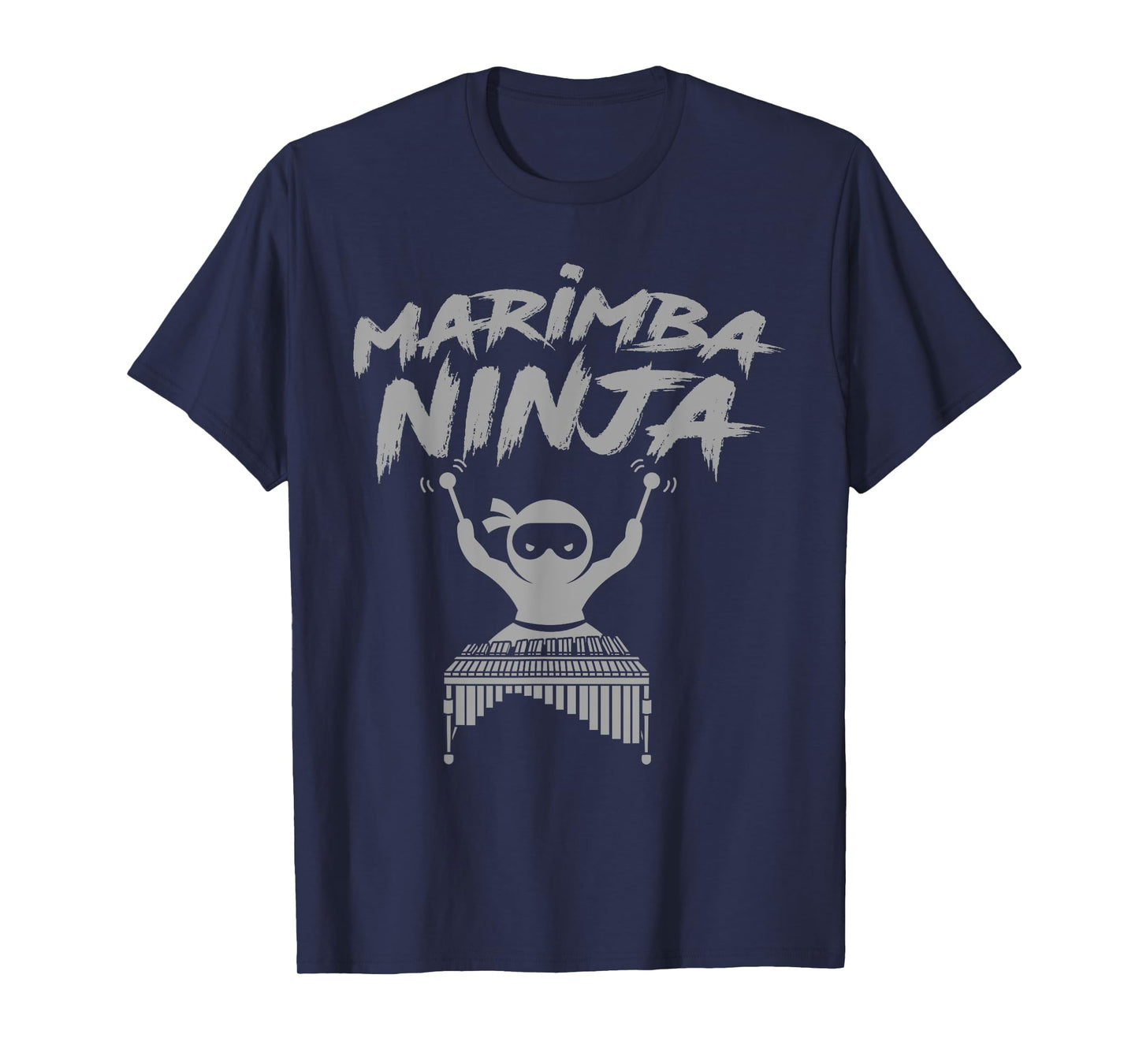 Marimba Ninja Funny Marching Band Percussion Gift Men Boys T-Shirt
