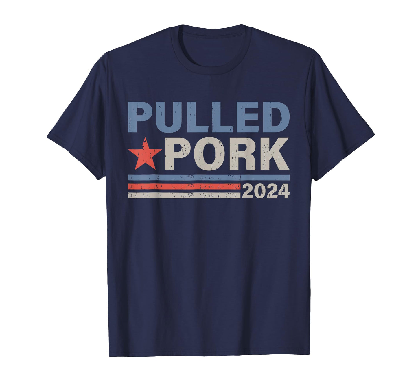 Pulled Pork '24 Funny BBQ Lover Political Election T-Shirt