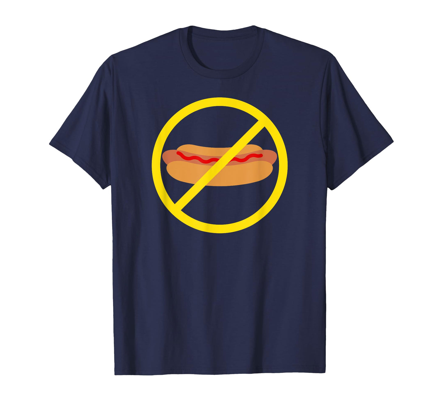 No Ketchup on a Hot Dog Funny T-Shirt Men Women Girls Kids T-Shirt