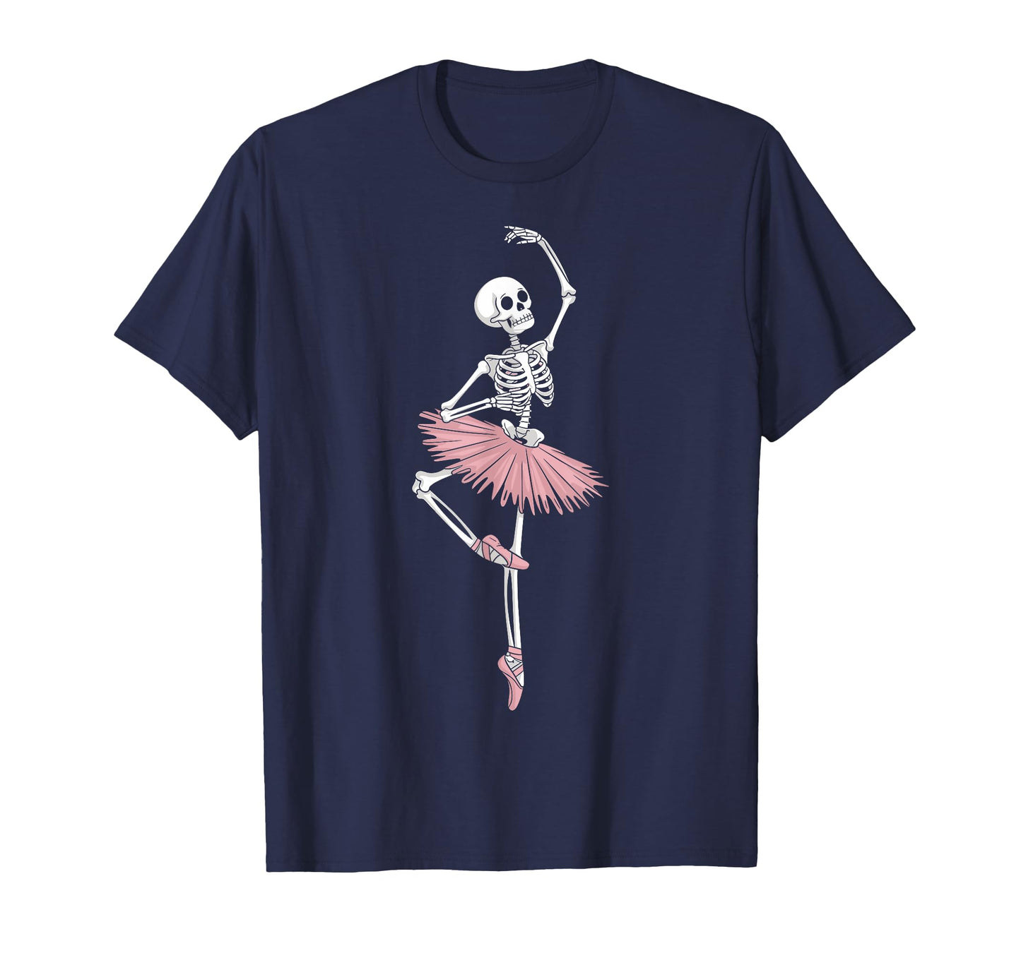 Skeleton Dancing Ballet Lovers Spooky Halloween Dancer T-Shirt