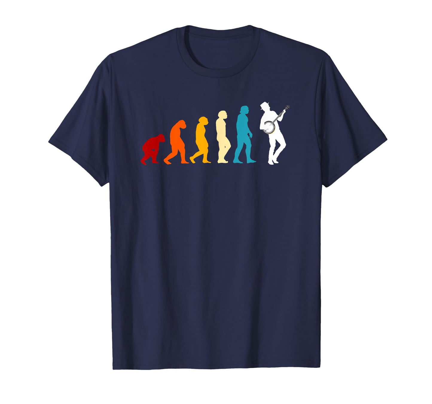 Great Banjo Evolution Gift Idea Bluegrass Music T-Shirt