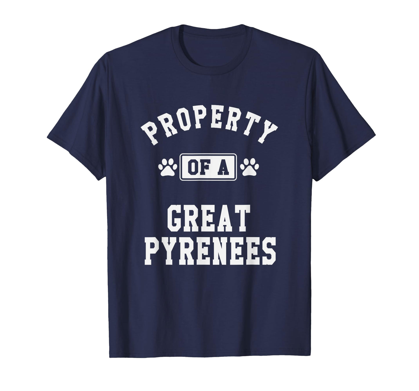 Property of Great Pyrenees - Funny Pyrenees Dog Lover Shirt T-Shirt for Men Women Girls Kids