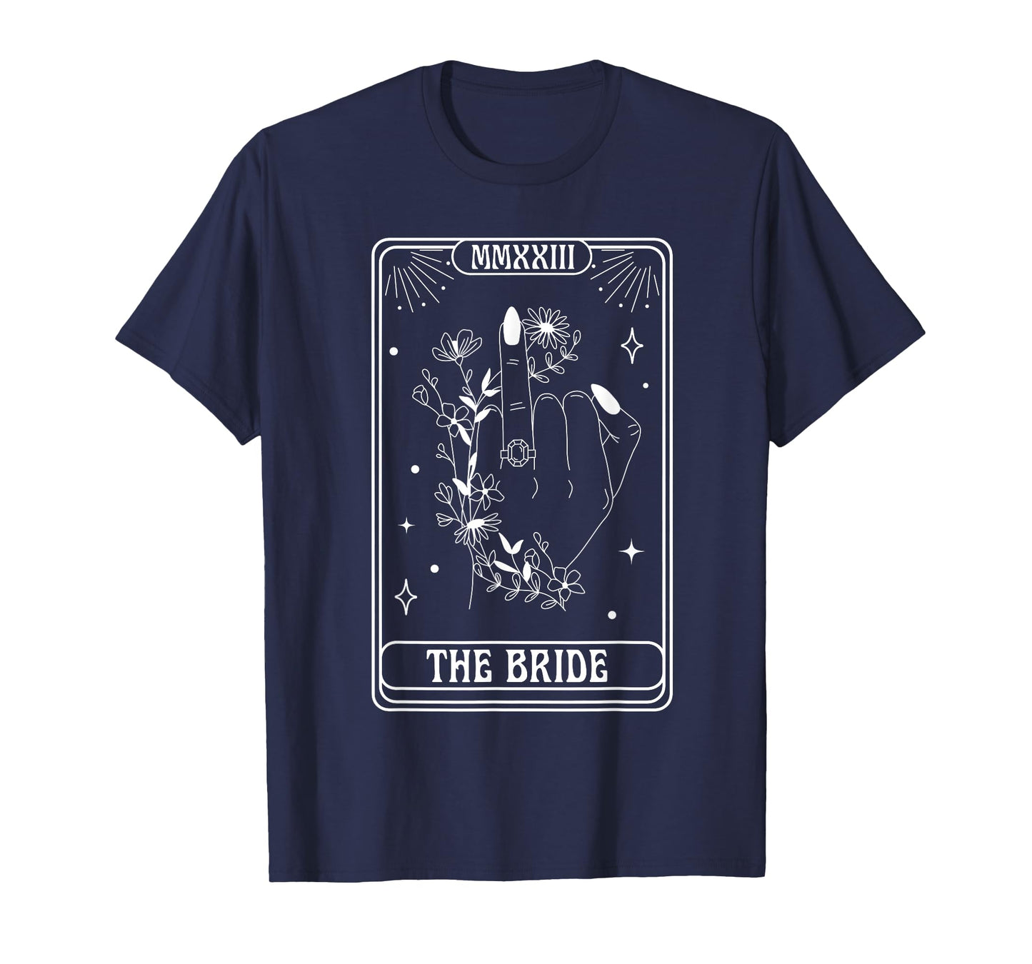 The Bride Spooky Season Gothic Bachelorette Matching T-Shirt