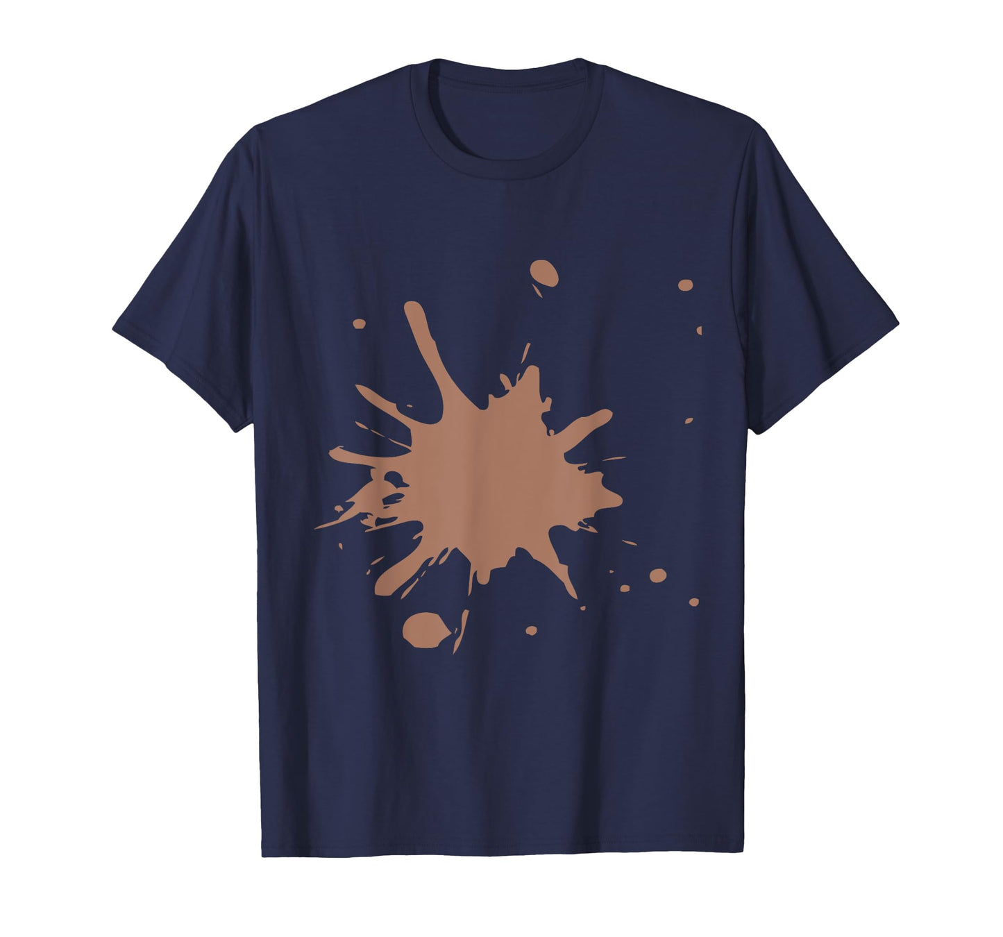 Color of the Year 2025 Mocha Mousse with Splat Design T-Shirt