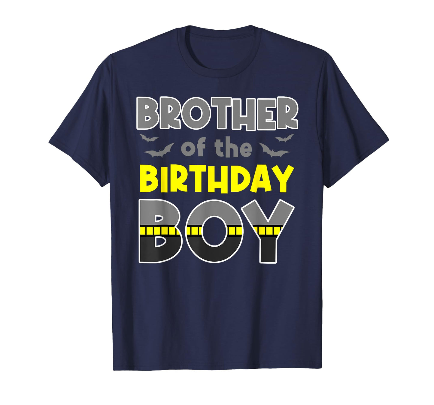 Brother Of The Birthday Boy Bat Family Party Theme Boys Gift T-Shirt