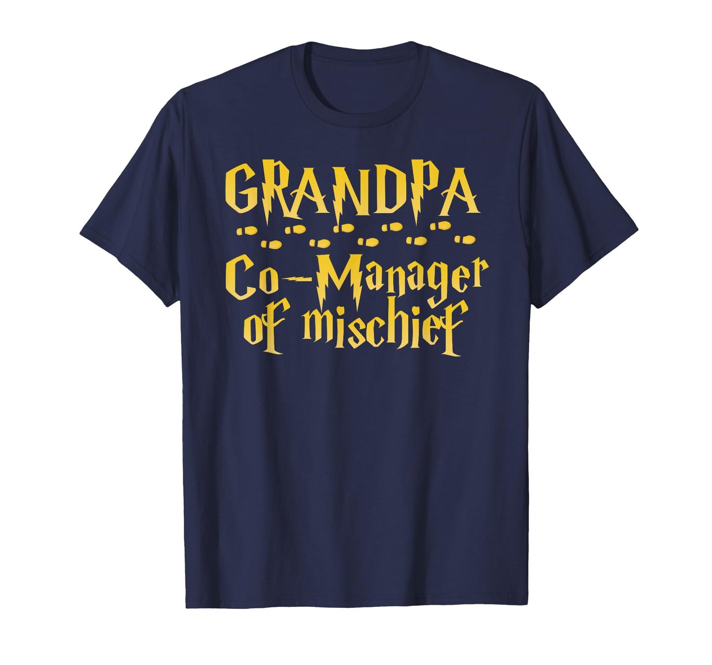 Grandpa Magical Manager of Mischief Halloween Father's Day T-Shirt