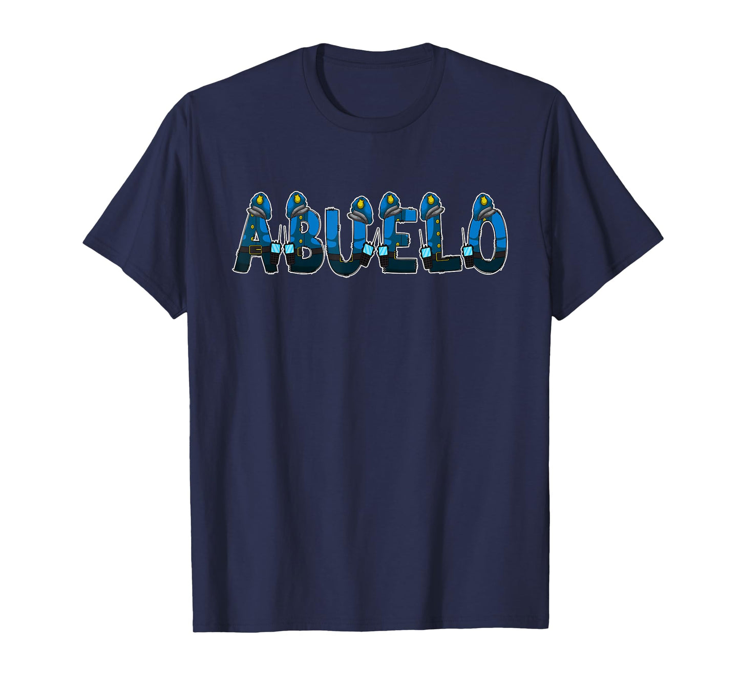 Policeman Police Grandpa Abuelo Halloween Costume T-Shirt