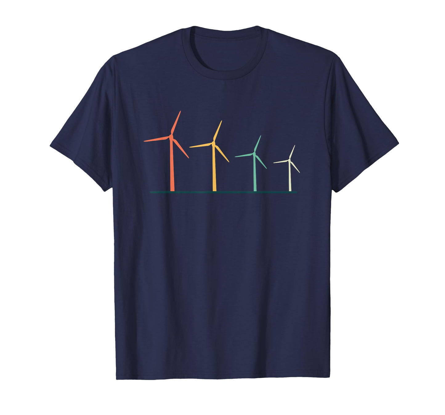 Retro Windmill Vintage Windmills Wind Energy Power Ecology T-Shirt