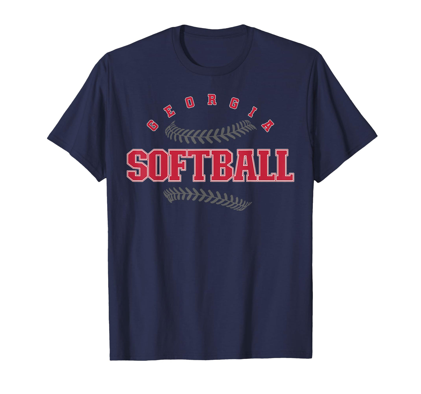 Georgia Softball Vintage Retro Design T-Shirt