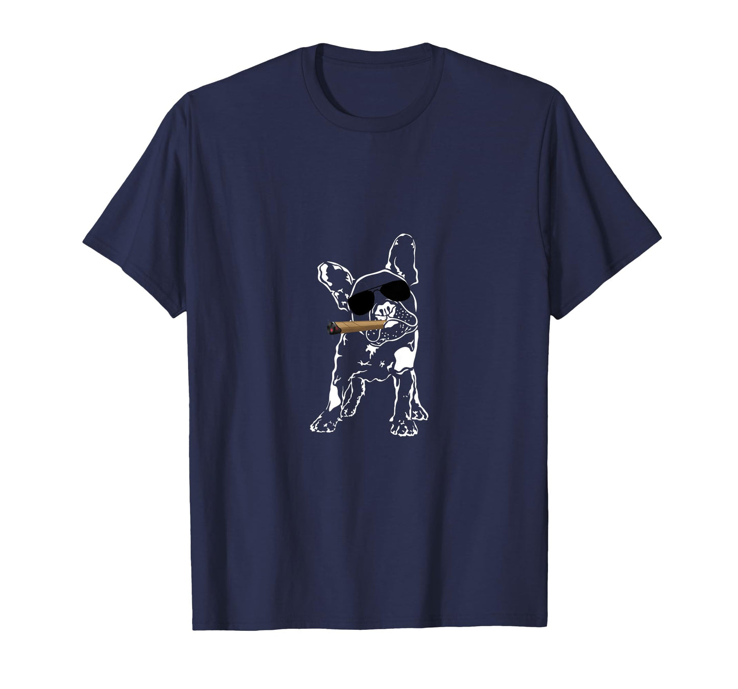 Cigars And French Bulldog T Shirt Gift Idea Cigar Dog Lover T-Shirt