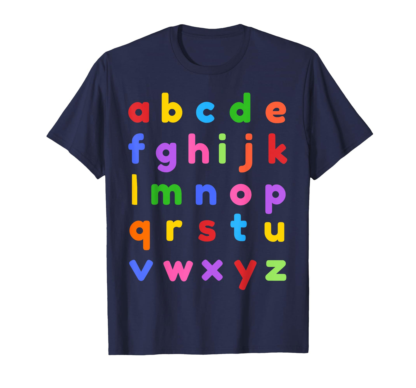 Alphabet Shirt Lowercase ABC Letter T-Shirt Teachers Kids T-Shirt