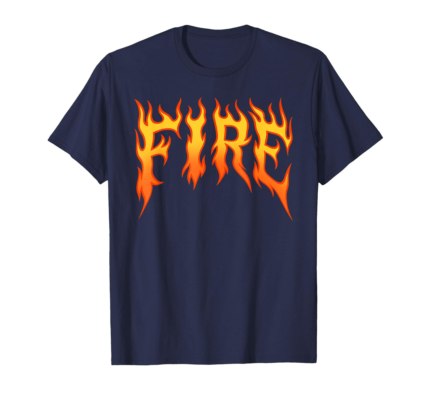 FIRE Couple Matching DIY Last Minute Halloween Party Costume T-Shirt