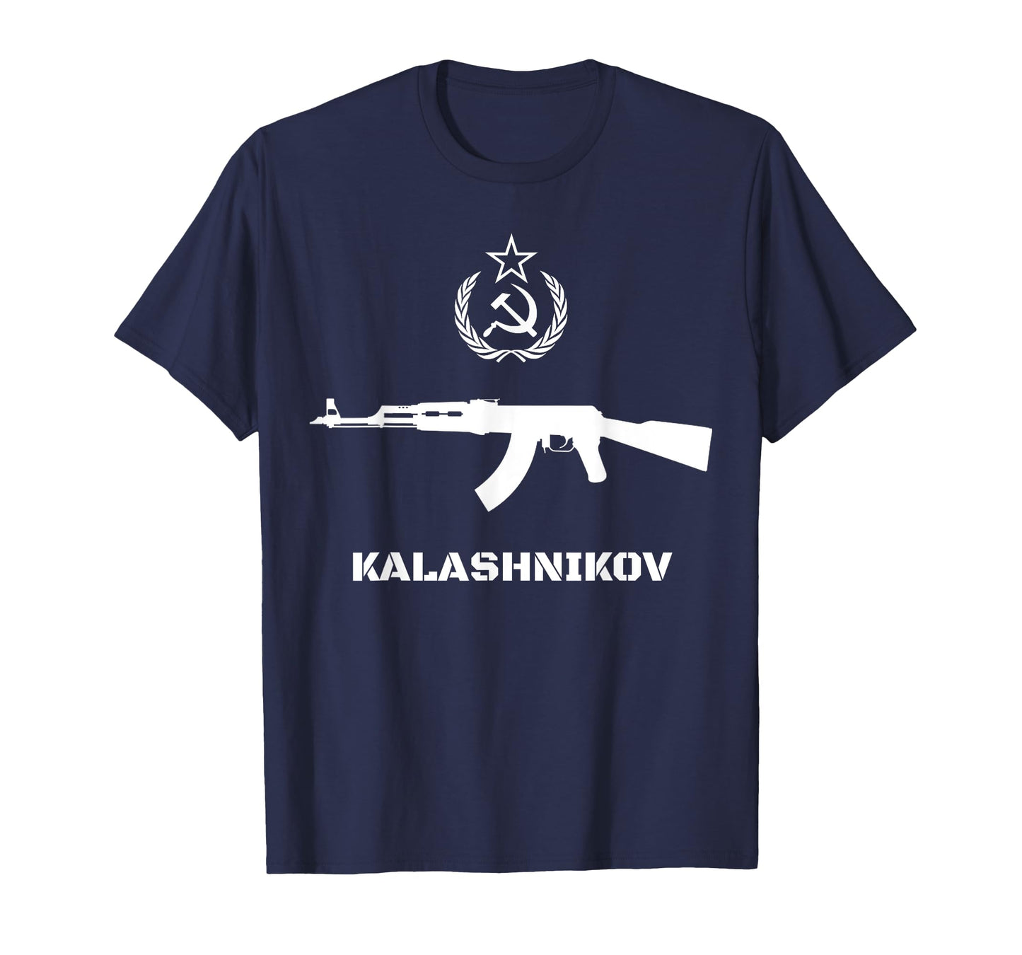 Vintage Soviet Kalashnikov AK-47 USSR Russian Gun Rifle T-Shirt