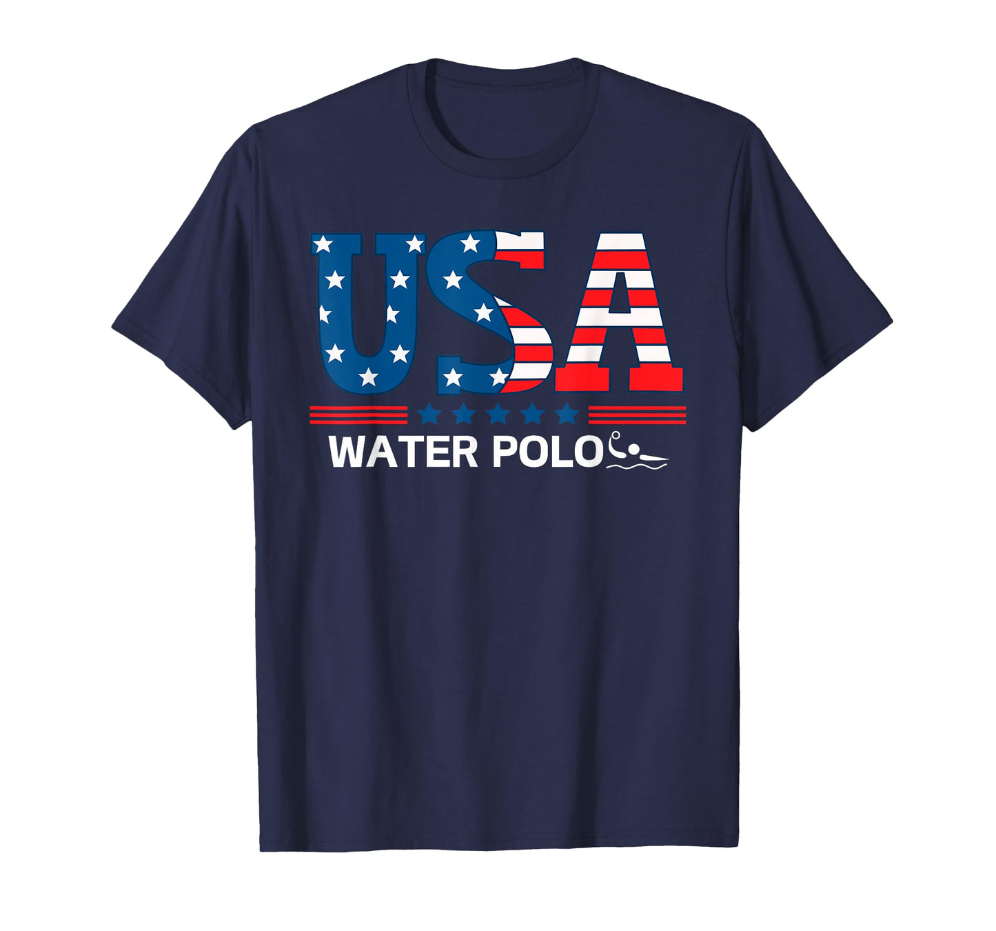 Water Polo United States Flag USA Team Sport Water Polo T-Shirt