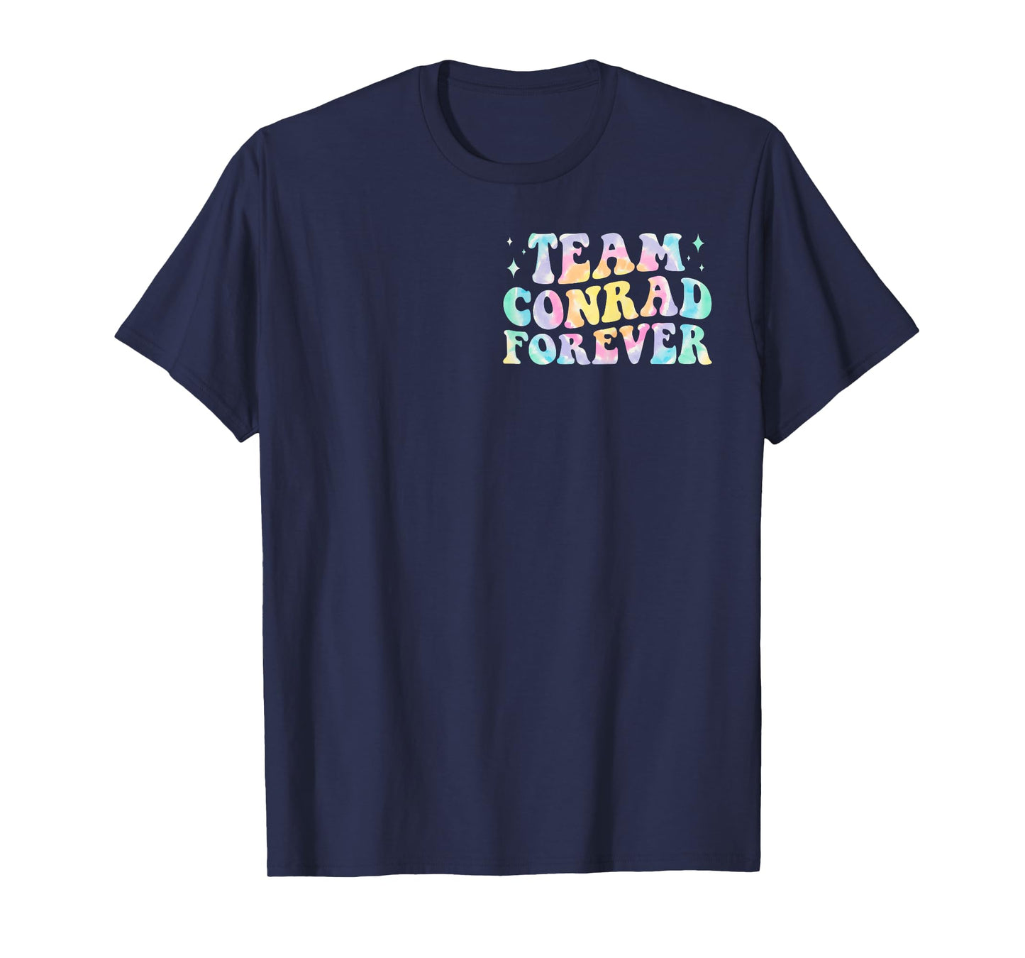 Team Conrad Groovy Tie Dye Kid Pocket Design T-Shirt