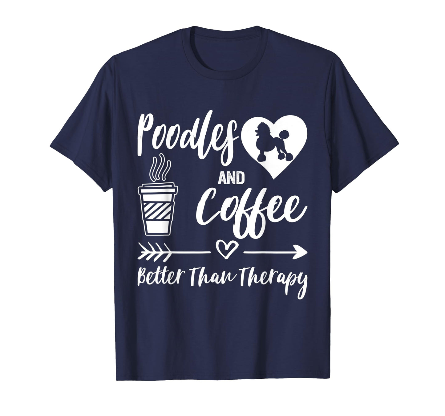Poodle And Coffee Poodle Mom Poodle Dad Coffee T-Shirt