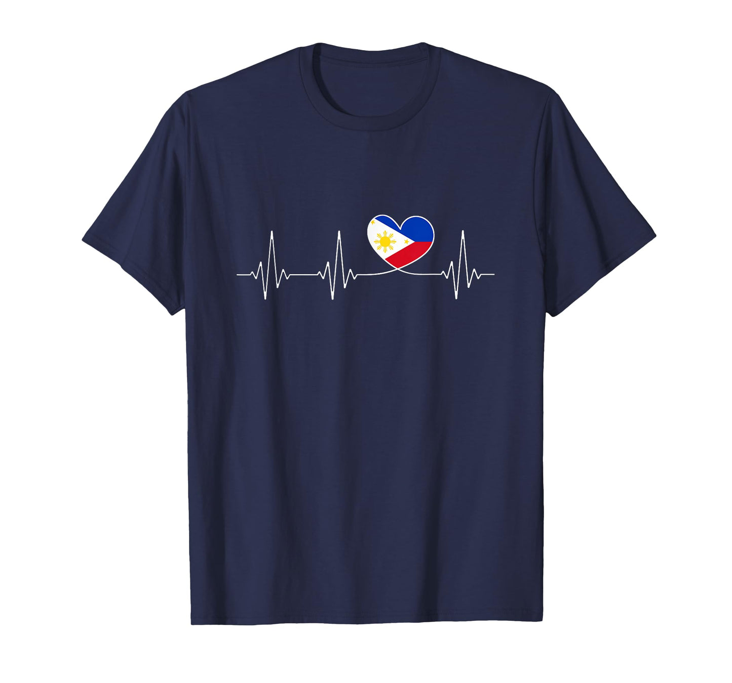 Philippines Love & Filipino Flag with Heart for Philippines T-Shirt