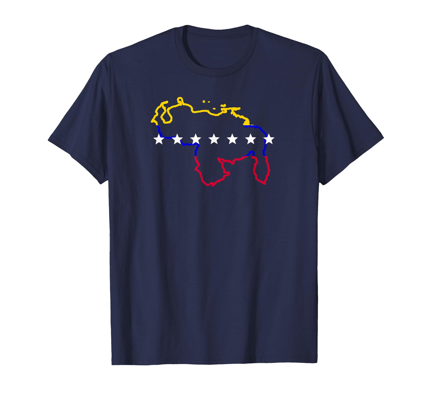 Venezuela map 7 stars flag T-Shirt