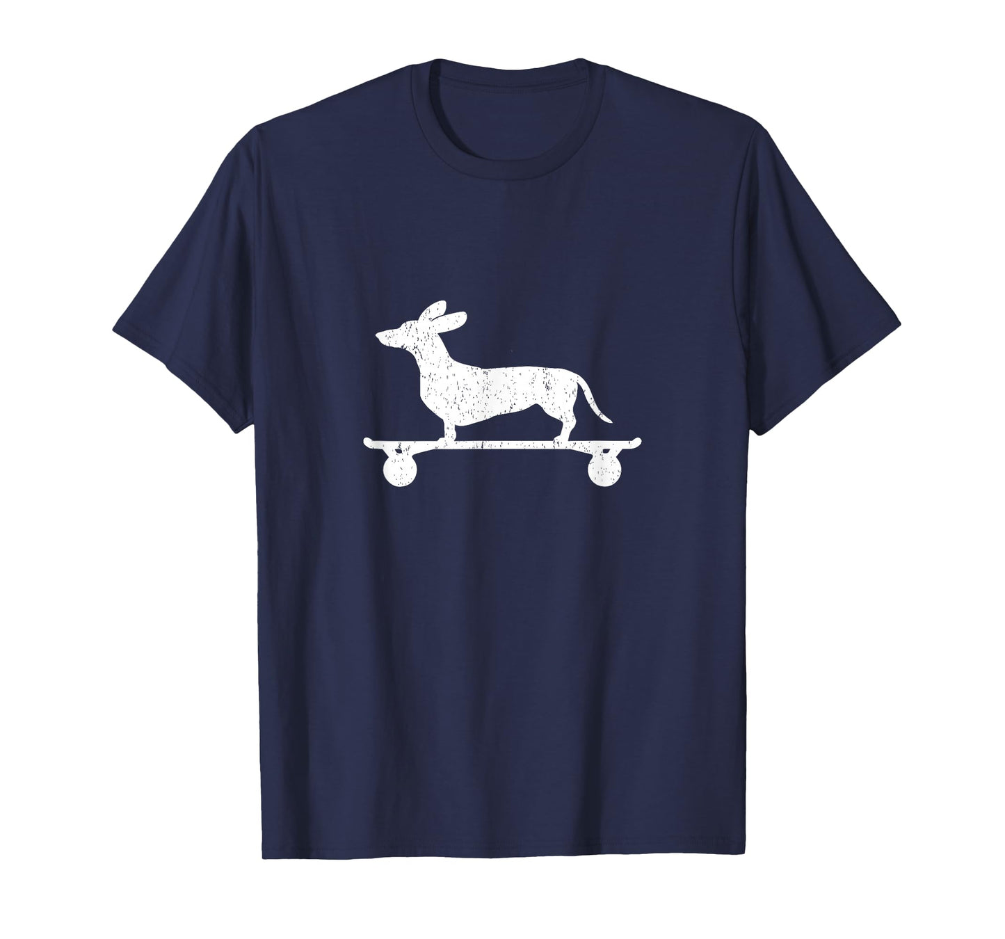 Cute Dachshund on a Skateboard Funny Wiener Dog T-Shirt