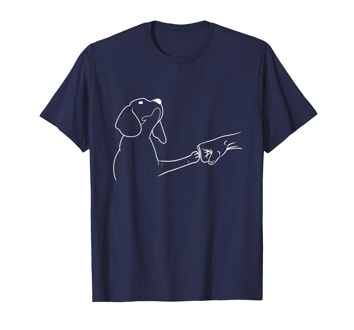 Dog Fist Bump Friendship Dog's Paw Dog Lovers T-Shirt