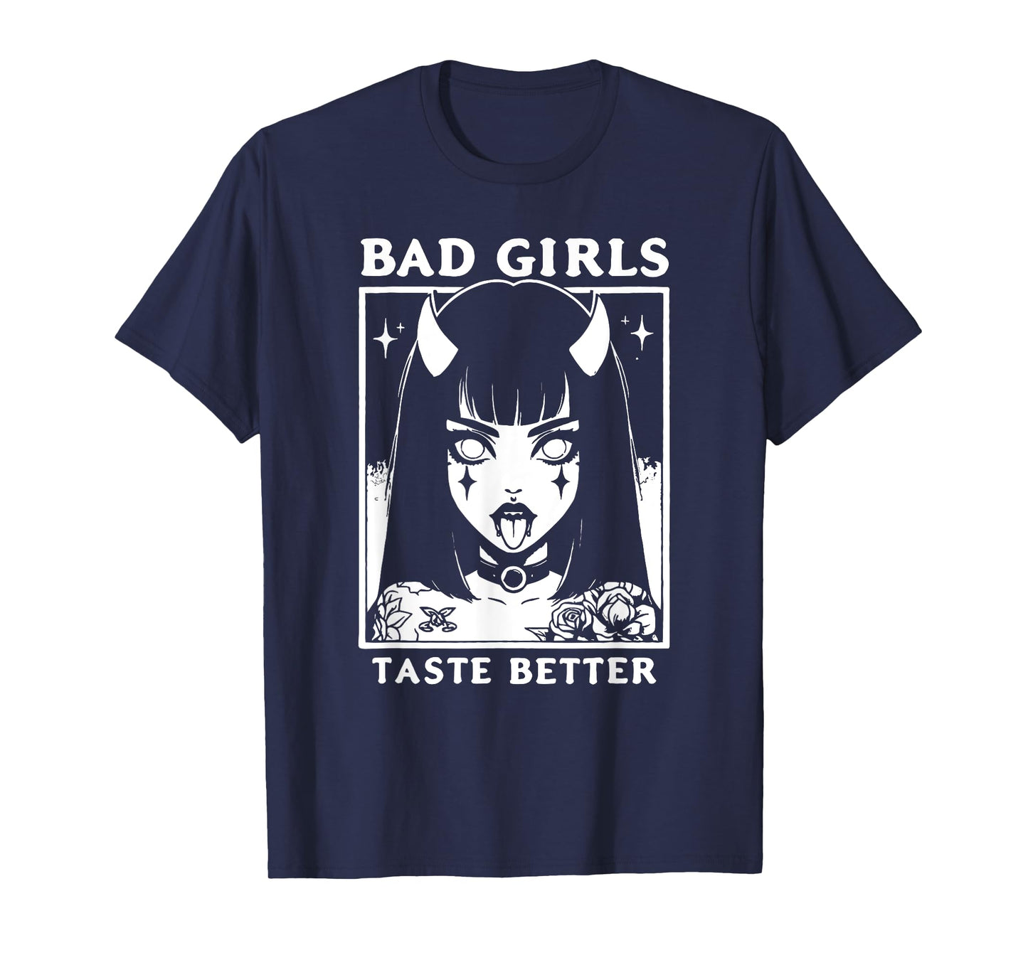 Vintage Bad Girls Taste Better Tattoos Lovers For Women T-Shirt