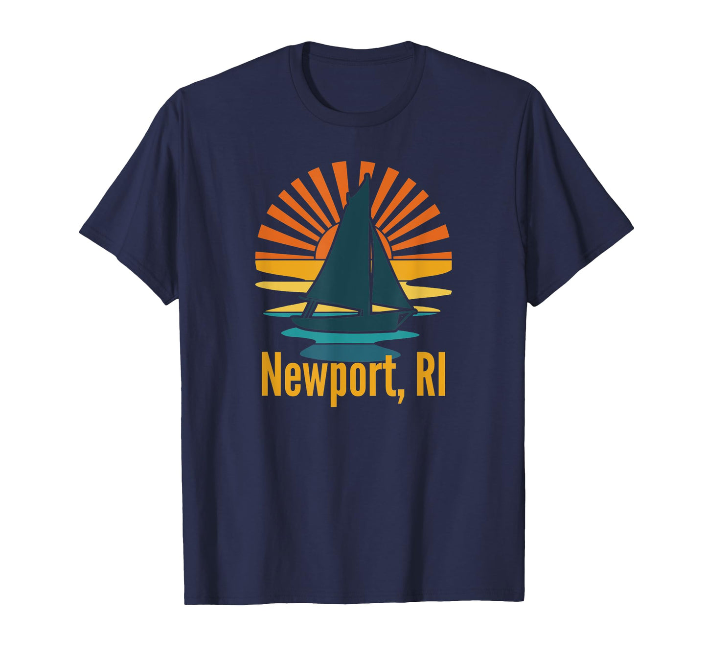 Newport Rhode Island RI Vintage Sailboat T-Shirt