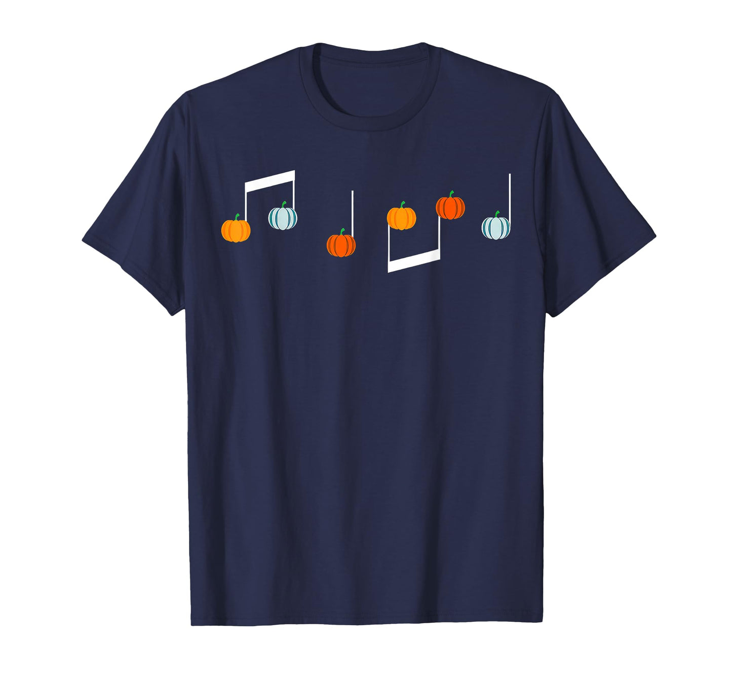 Music Note Pumpkin Fall Music Teacher Halloween Costume T-Shirt