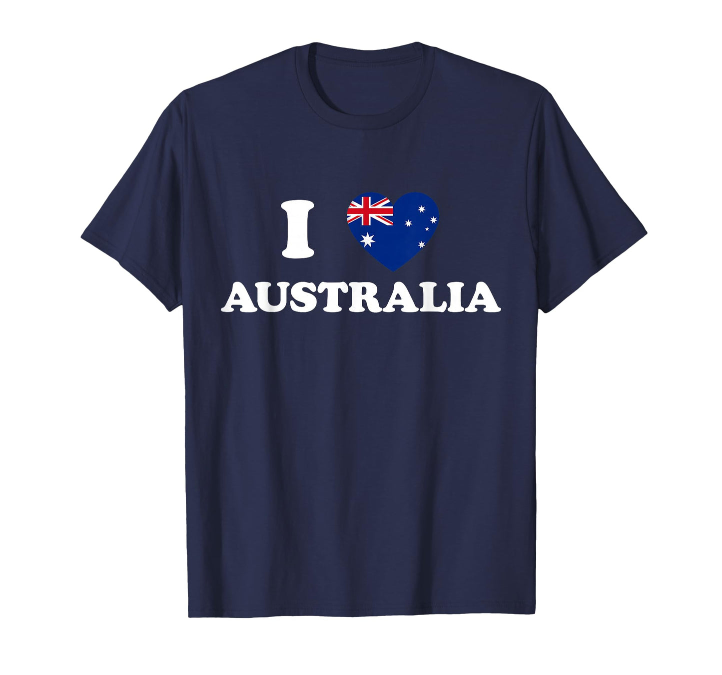 I Love Australia Flag I Heart Shape Aussie Men Women Kids T-Shirt