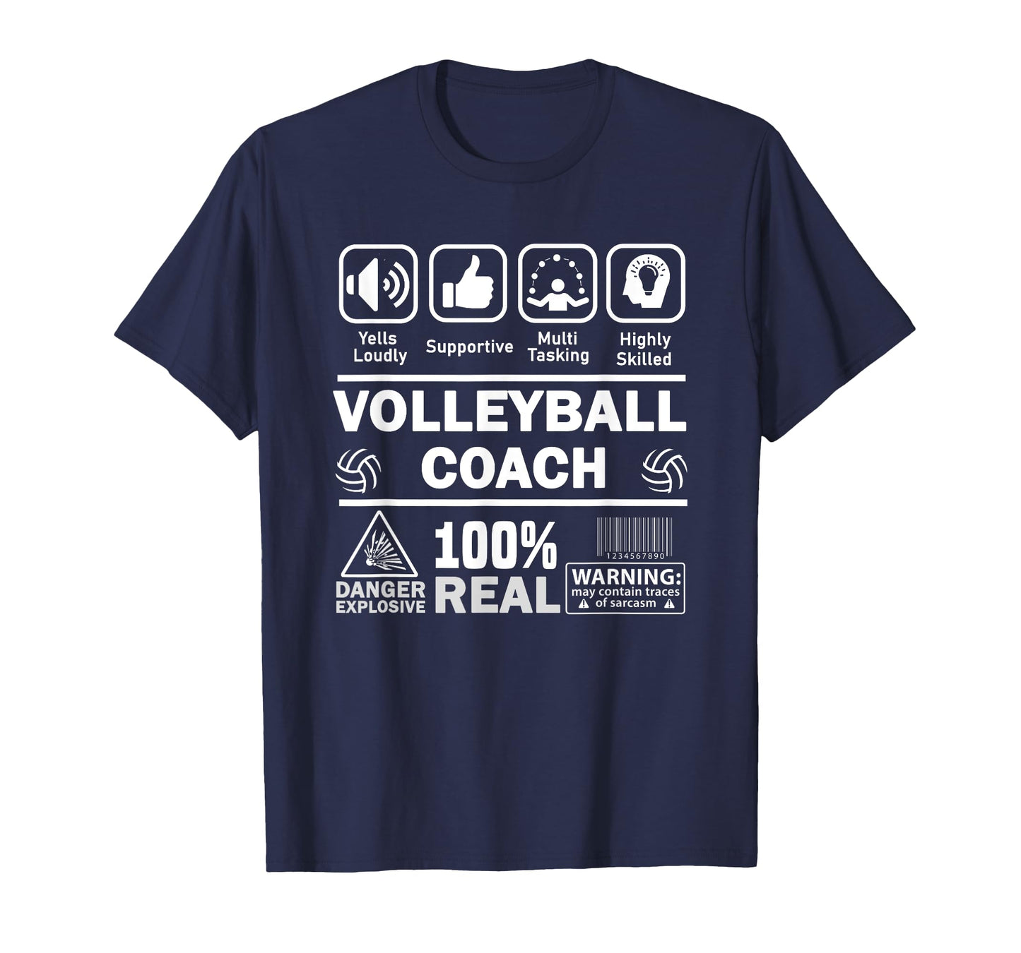 Best Volleyball Coach Contents of the Best Coaches T-Shirt
