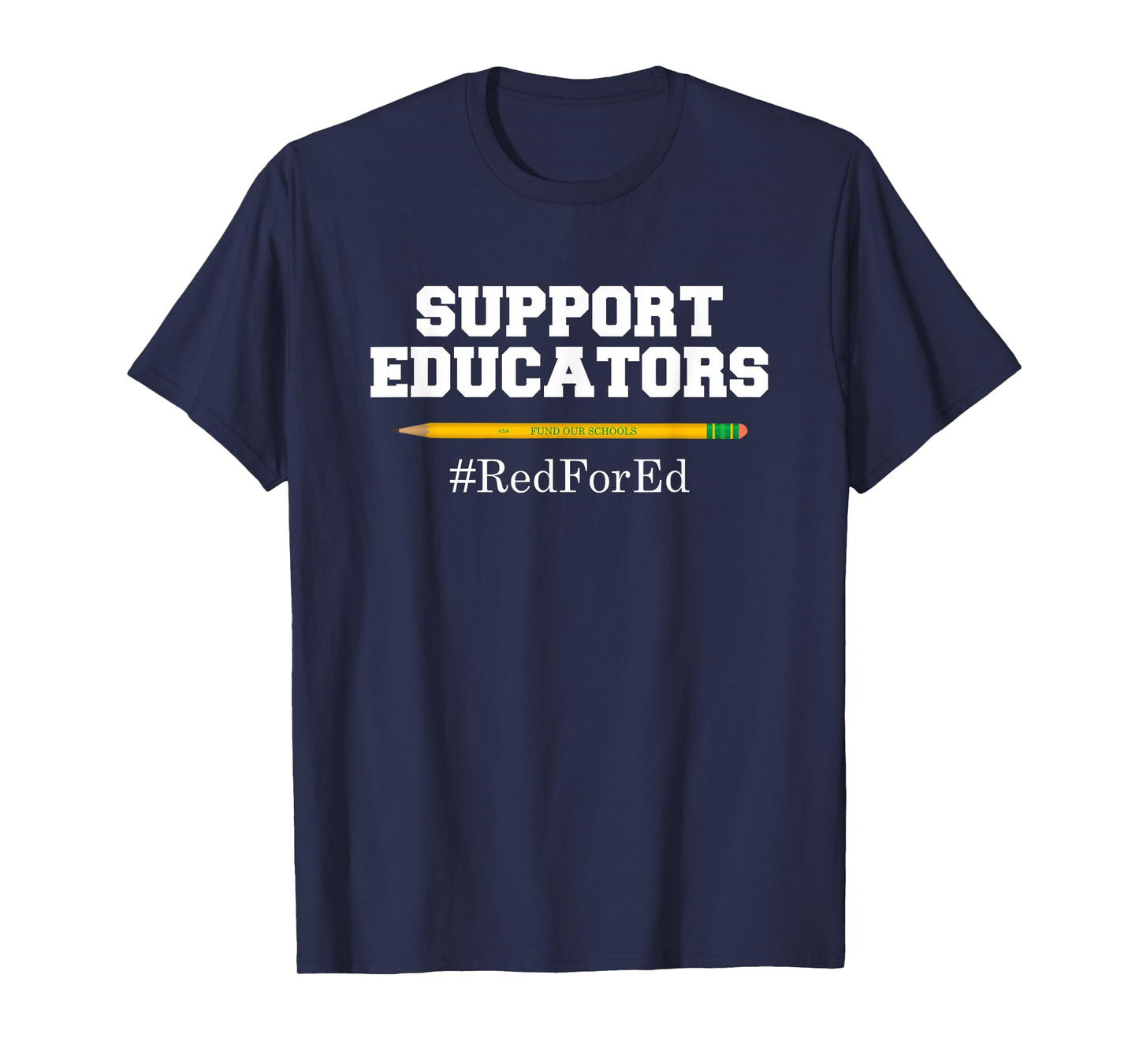 Support Educators Red for Ed T Shirt for Teachers T-Shirt