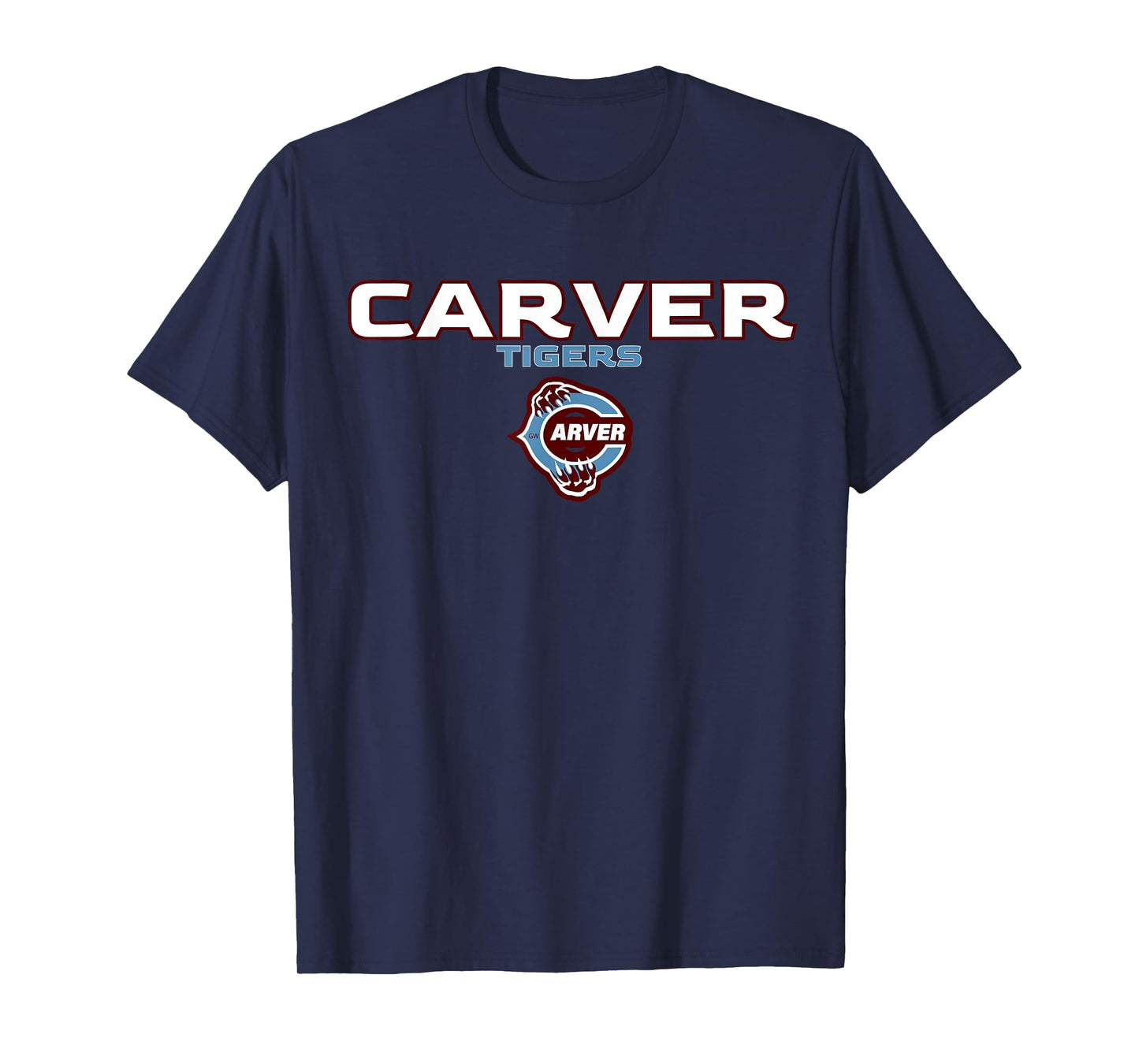 Carver High School Tigers Stacked T-Shirt
