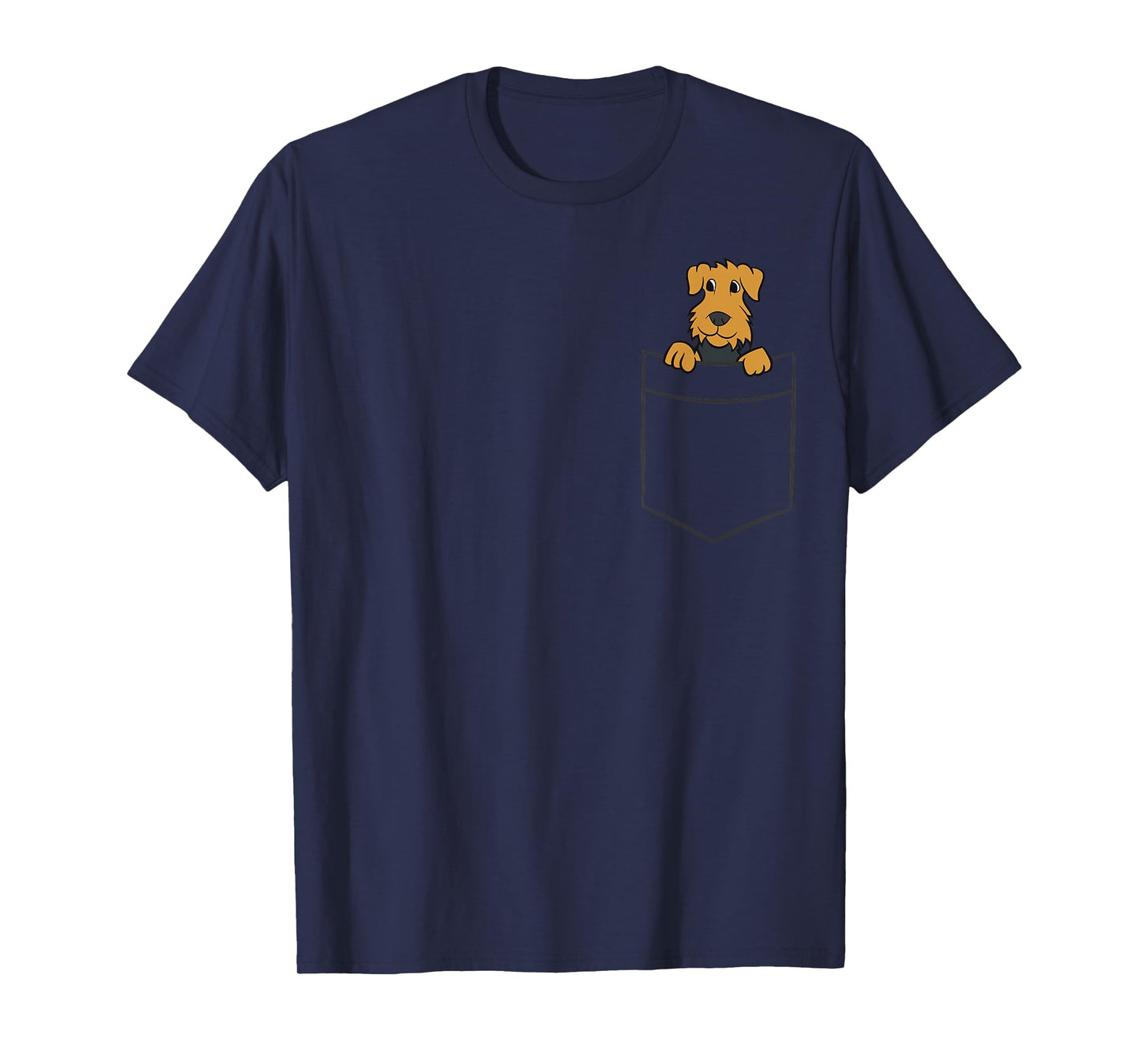 Airedale Terrier in A Pocket Cute Airedale Terrier Dog T-Shirt
