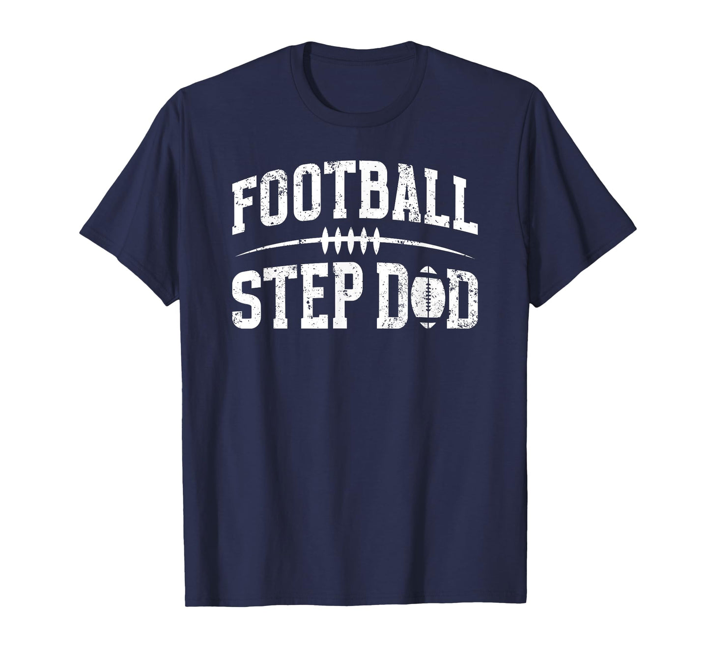 Football Step Dad Of A Football Player Stepfather T-Shirt