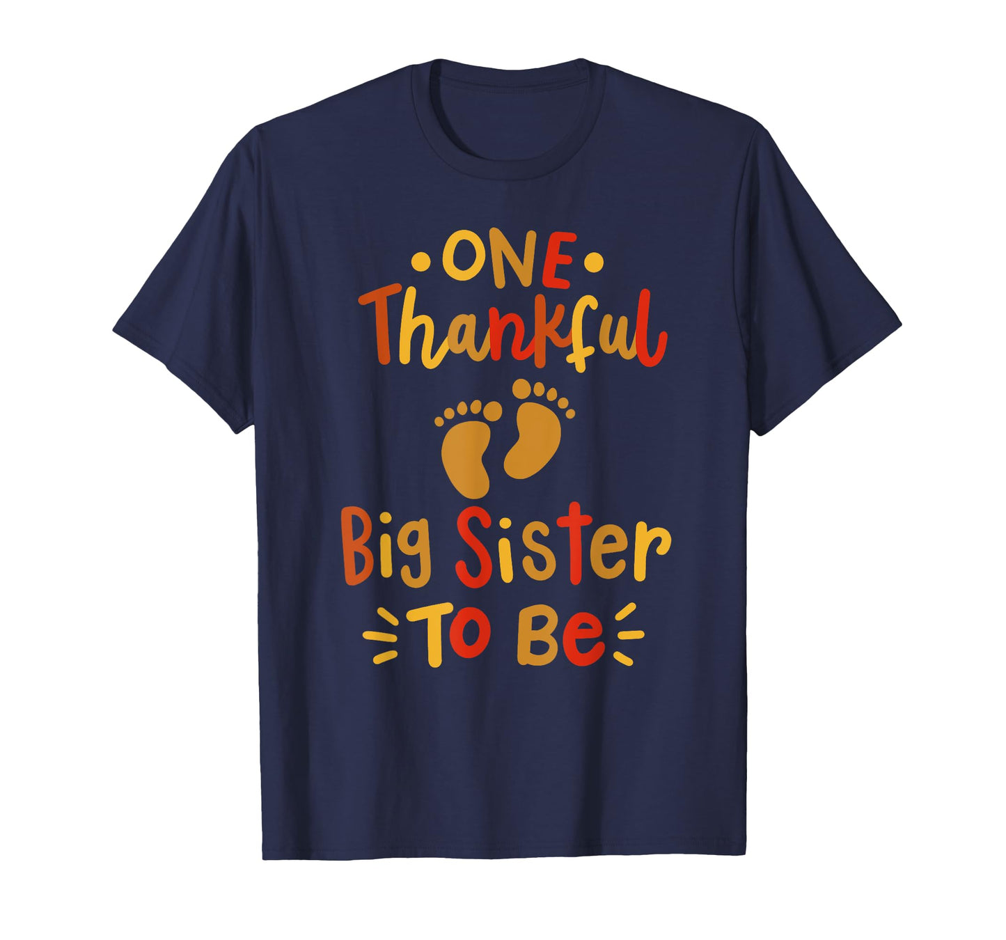 Thanksgiving Family Pregnancy Announcement Thankful Sister T-Shirt