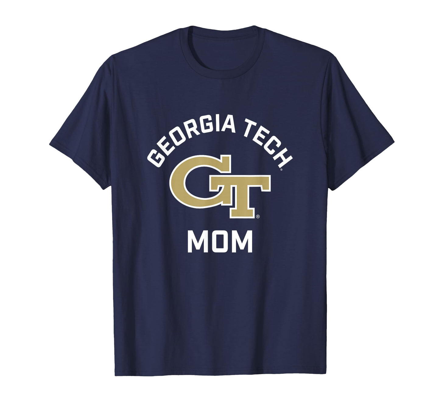 Georgia Tech Yellow Jackets Arched Mom T-Shirt