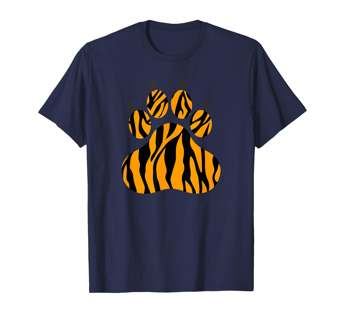 Tiger Print Animal Costume Men Women Boys Girls Tiger Paw T-Shirt