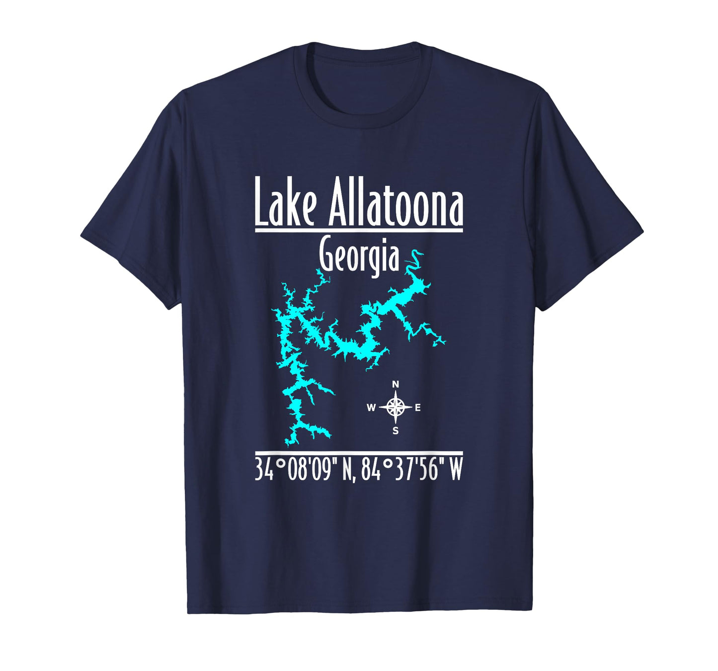 Modern Lake Allatoona - Georgia T-Shirt
