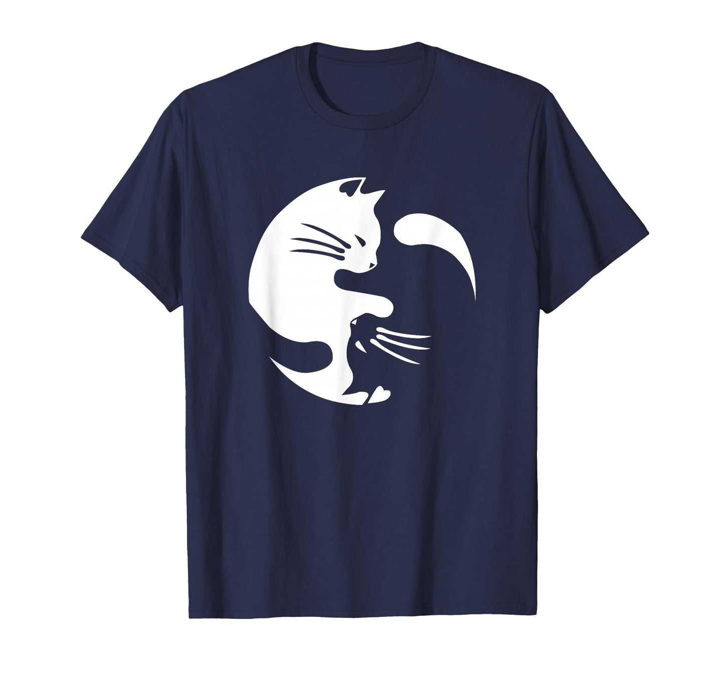 Cat Yin Yang Peace Loving Interconnected T-Shirt Gift Idea T-Shirt