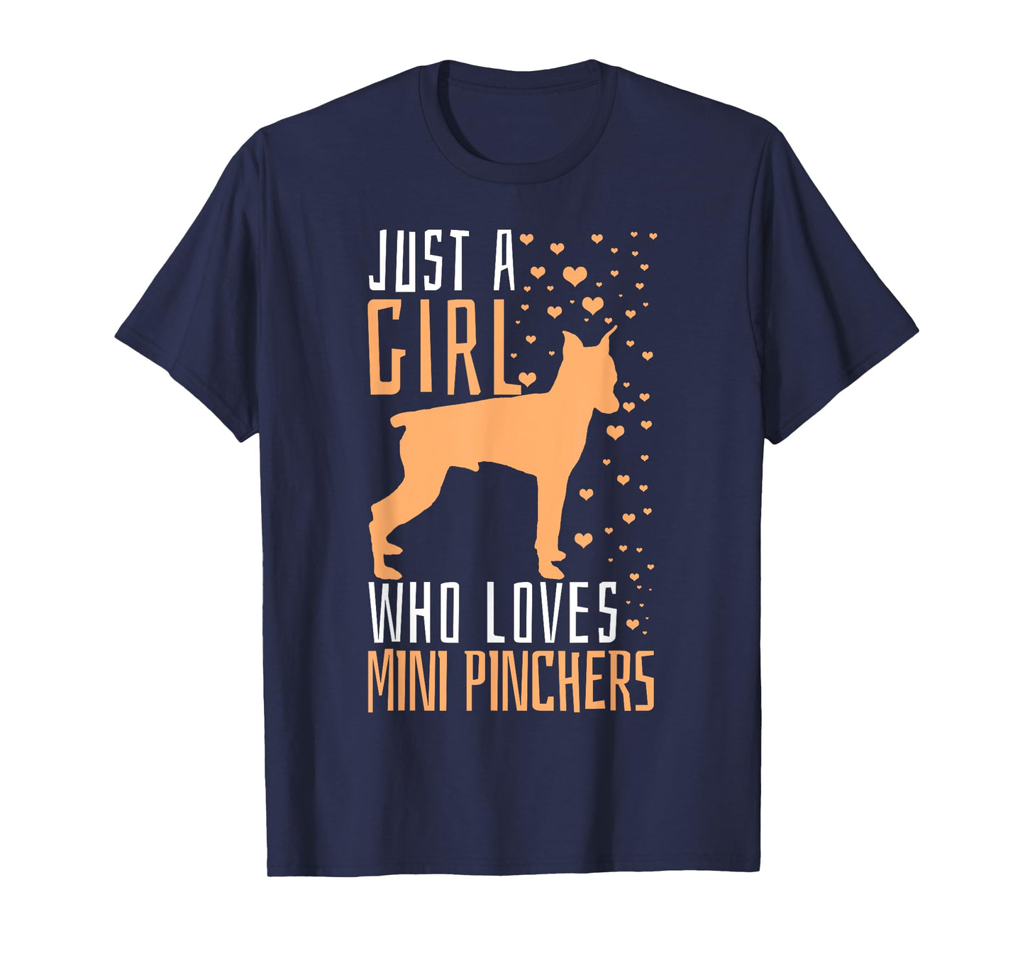 Mini Pincher Dog Just A Girl Who Loves Dogs Gift T-Shirt